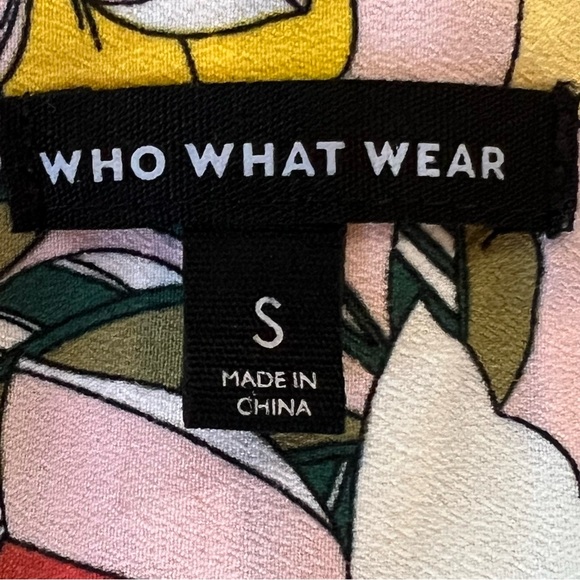 Who What Wear Maxi Floral Wrap Dress Size Small Scarf Print Long Length Colorful - Picture 10 of 16